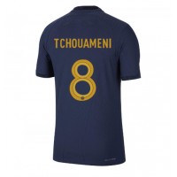 Frankrike Aurelien Tchouameni #8 Hemmatröja VM 2022 Korta ärmar